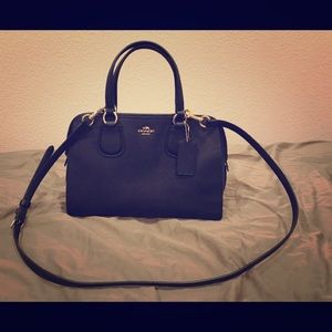 Coach saffiano leather satchel